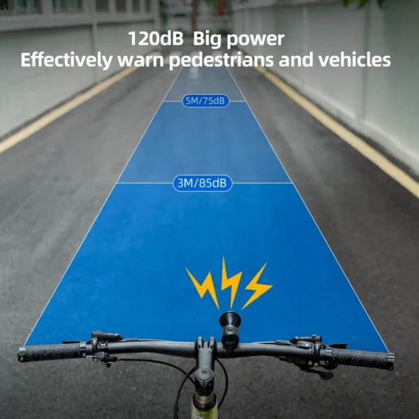 120dB High-Volume Bicycle Safety Horn – Random Colour
