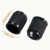 Universal Bicycle Tyre Valve Dust Caps – Black