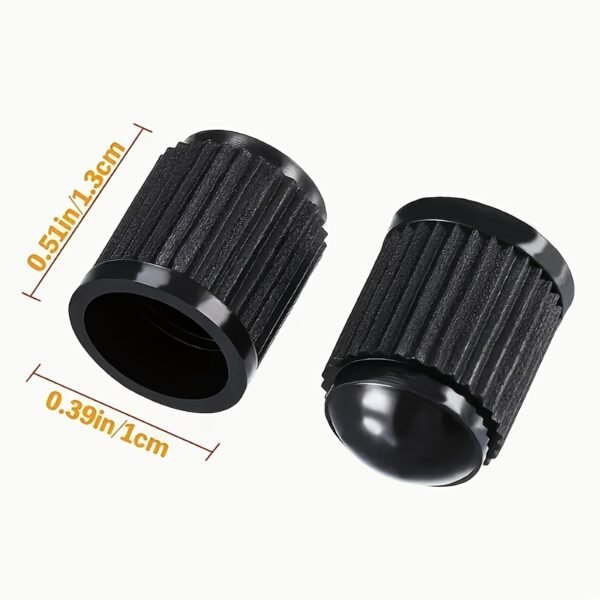 Universal Bicycle Tyre Valve Dust Caps – Black