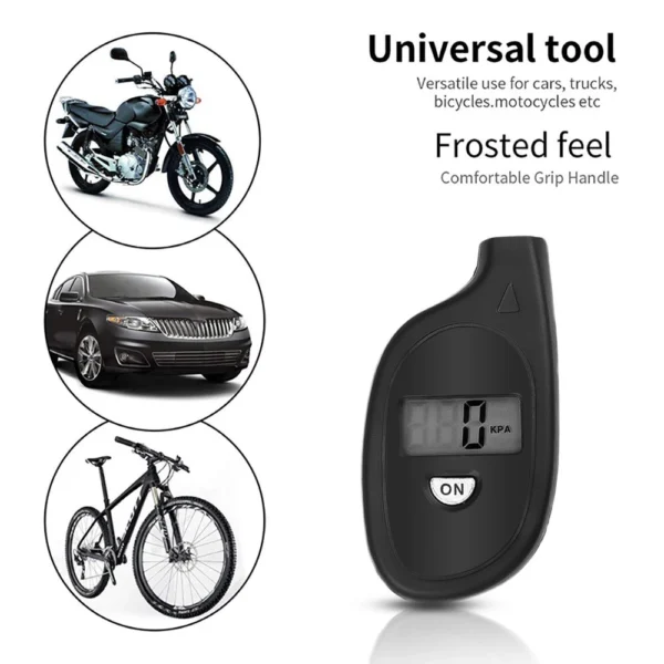 Compact Digital Tyre Pressure Gauge Keychain