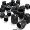 Universal Bicycle Tyre Valve Dust Caps – Black