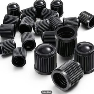 Universal Bicycle Tyre Valve Dust Caps – Black