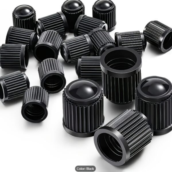 Universal Bicycle Tyre Valve Dust Caps – Black