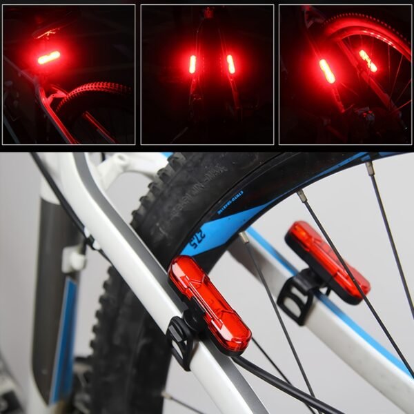USB Rechargeable LED Bicycle Rear Warning Light