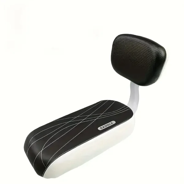 Padded Rear Bicycle Passenger Seat with Backrest