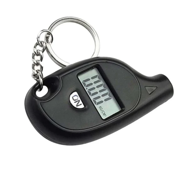 Compact Digital Tyre Pressure Gauge Keychain
