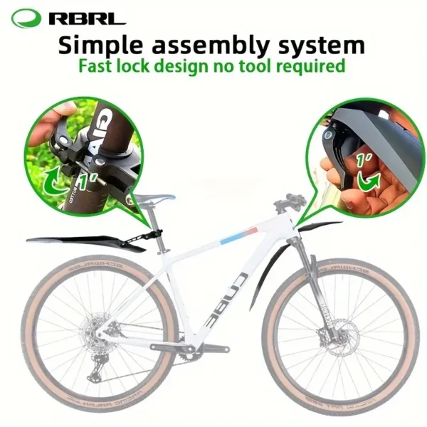 Front and Rear Bicycle Mudguard Set