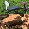 Padded Rear Bicycle Passenger Seat with Backrest