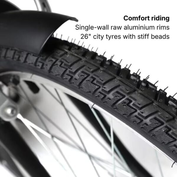 city-bike-elops-100-low-frame-26-inch-single-speed-black-elops-8545933-2.jpg 26-Inch Single-Speed Low-Step City Bicycle – Black