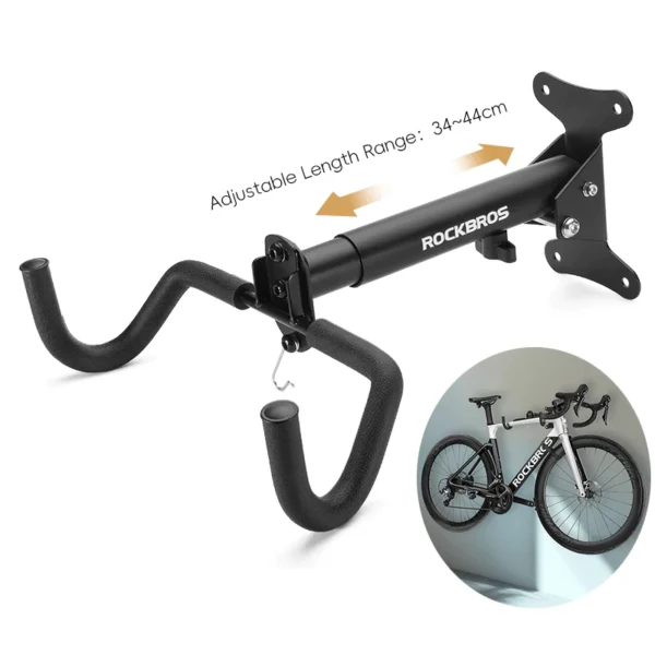 Heavy-Duty Carbon Steel Wall-Mounted Bicycle Rack
