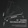 Heavy-Duty Carbon Steel Wall-Mounted Bicycle Rack