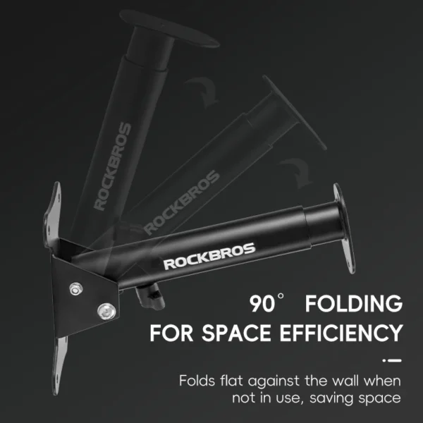 Heavy-Duty Carbon Steel Wall-Mounted Bicycle Rack
