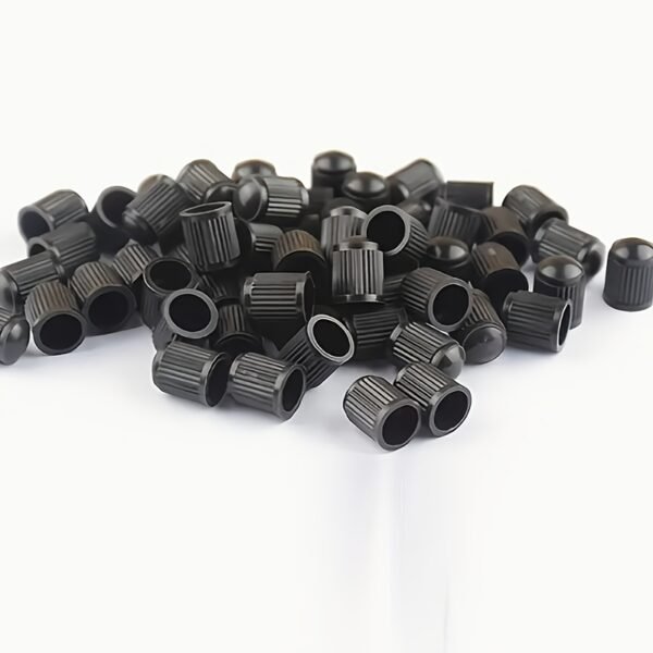 Universal Bicycle Tyre Valve Dust Caps – Black