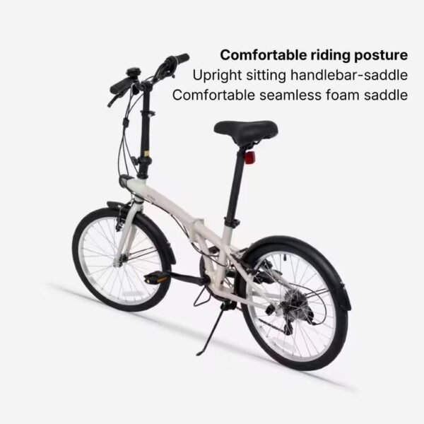 folding-bike-tilt-120-adj-20-inch-6-speed-beige-btwin-8841753-2.jpg 20-Inch Adjustable 6-Speed Compact Folding Bicycle – Beige