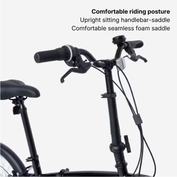 folding-bike-tilt-120-adj-20-inch-6-speed-black-btwin-9009900-2.jpg 20-Inch 6-Speed Portable Folding Commuter Bicycle – Black