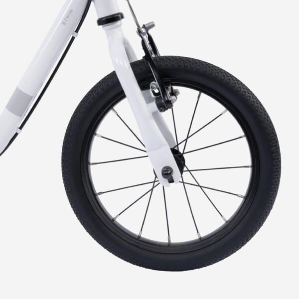 kids-bike-14-inch-white-3-5-years-btwin-8948003-1.jpg 14-Inch Kids’ Beginner Bicycle with Training Wheels – White