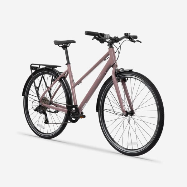 long-distance-bike-500-low-frame-purple-btwin-9001063-1.jpg Low-Step Long-Distance Touring Bicycle – Purple
