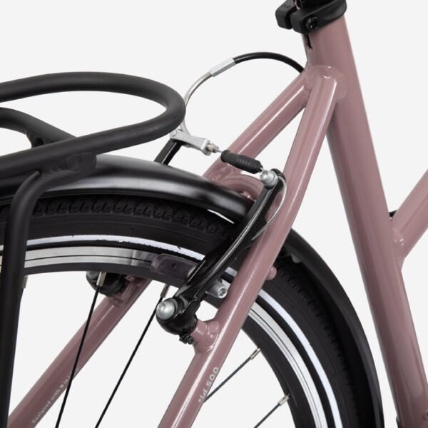 long-distance-bike-500-low-frame-purple-btwin-9001063-2.jpg Low-Step Long-Distance Touring Bicycle – Purple