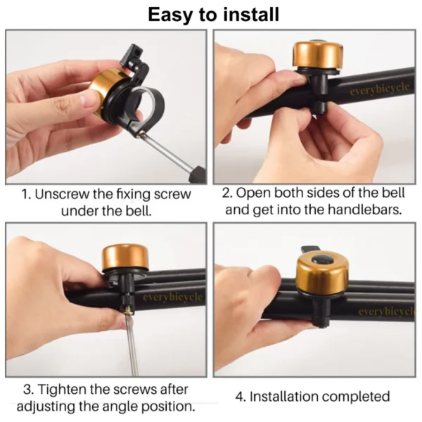 Compact Aluminium Bicycle Handlebar Bell