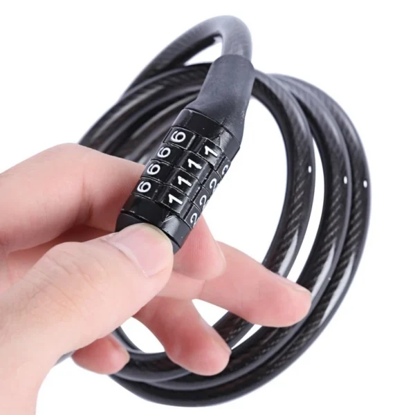 5-Digit Resettable Combination Bicycle Security Lock