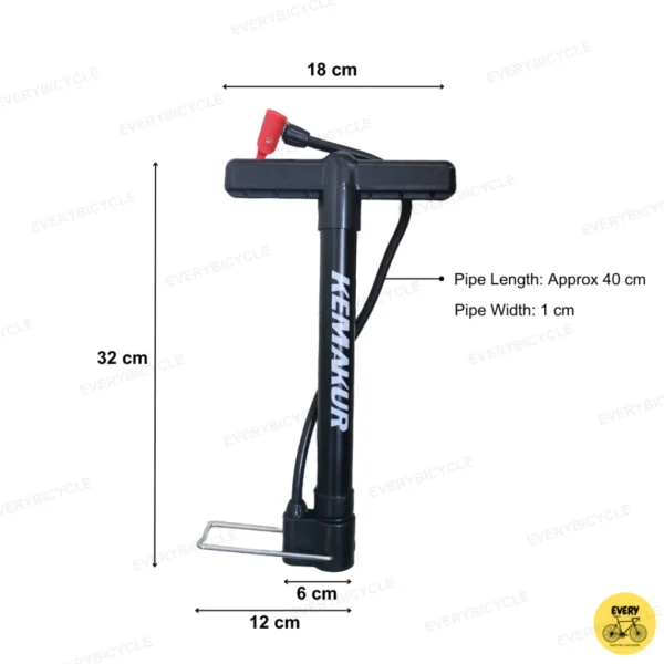 Compact Handheld Bicycle Tyre Inflation Pump