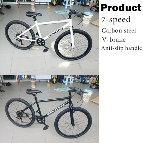 my-11134207-820le-ml1ujqyqbxfob5.webp Adult 7-Speed City Bicycle with V-Brakes – Random Colour