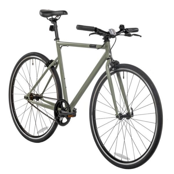 Streamlined Single-Speed City Commuter Bike – Green