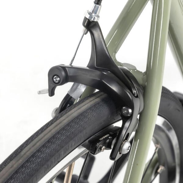 Streamlined Single-Speed City Commuter Bike – Green
