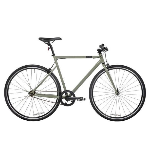 Streamlined Single-Speed City Commuter Bike – Green