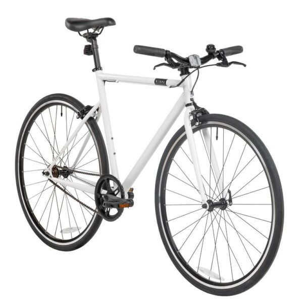 Minimalist Single-Speed Urban Bicycle – White